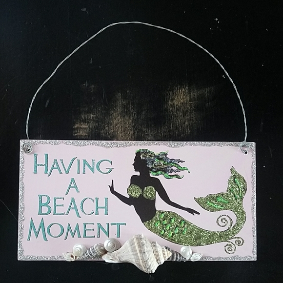 Mermaid Decorative wall hanging plaque - Picture 4 of 6